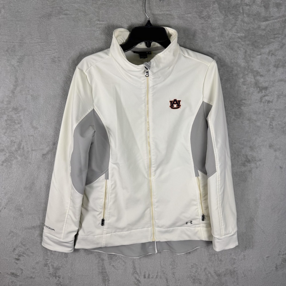 Auburn‎ Tigers Jacket Womens Large Under Armour Softshell Storm Full Zip